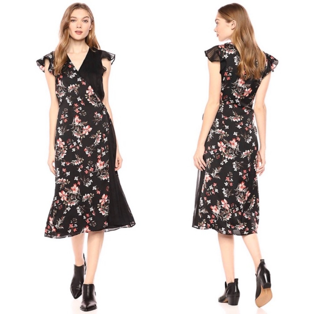 NWT Alex Les Filles multicolor wrap around dress